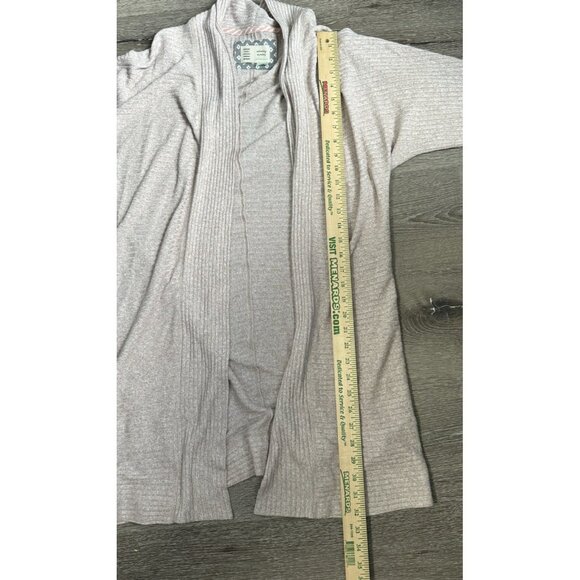 Anthropologie Saturday Sunday Acadia Cloudfleece Ribbed Cardigan Open Small - Picture 12 of 12